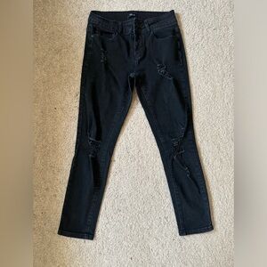 Tala black distressed skinny jeans size 4‎
